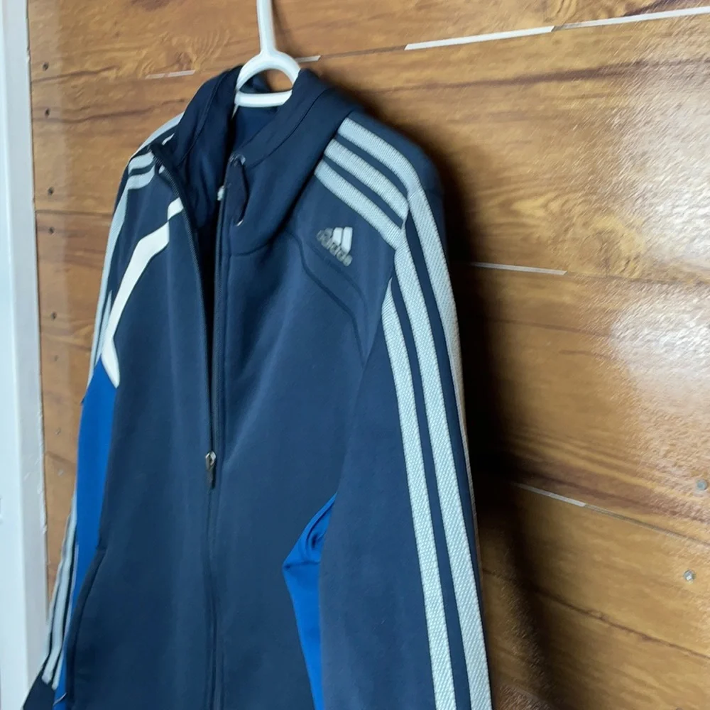 Vintage Adidas 3-Stripes Men’s Full-Zip Track Jacket Medium